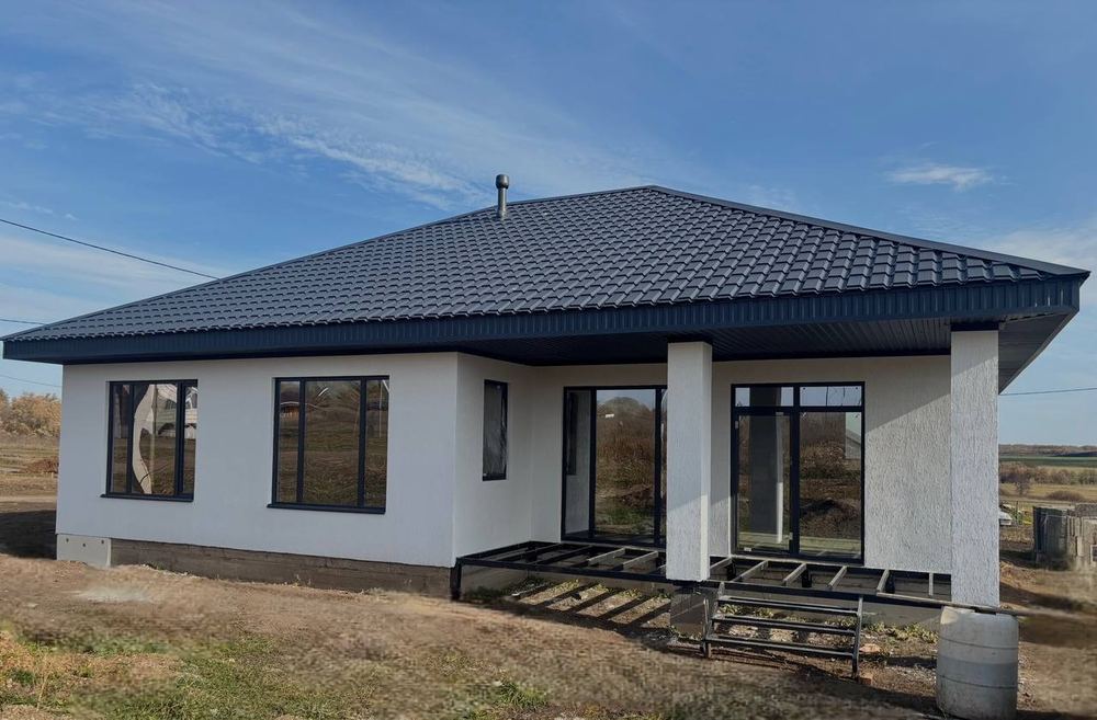 Дом с панорамными окнами — готовый дом в продаже, Уфа